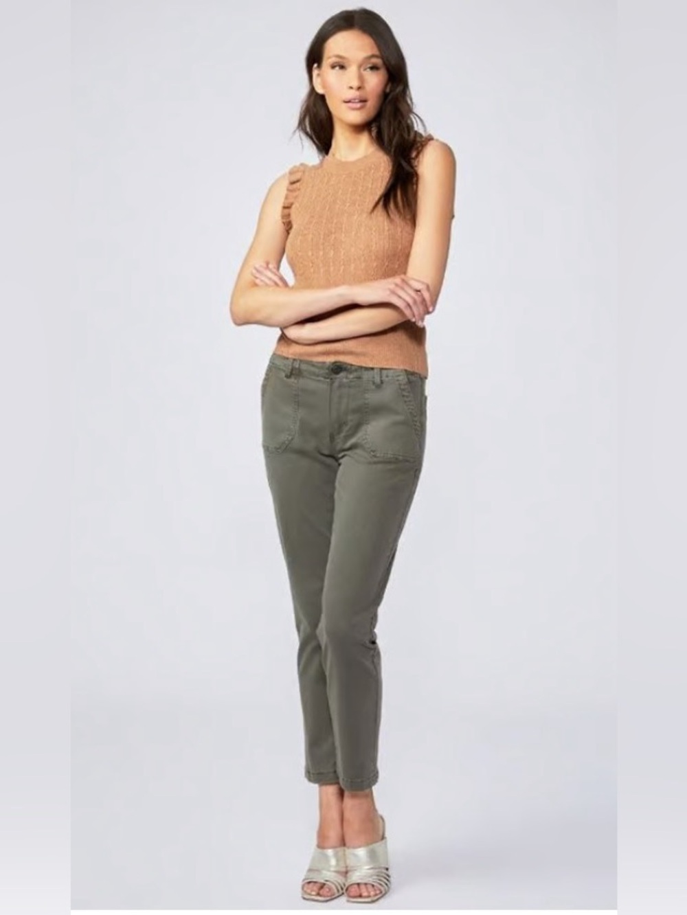 PAIGE Mayslie Straight-Leg Ankle Trousers